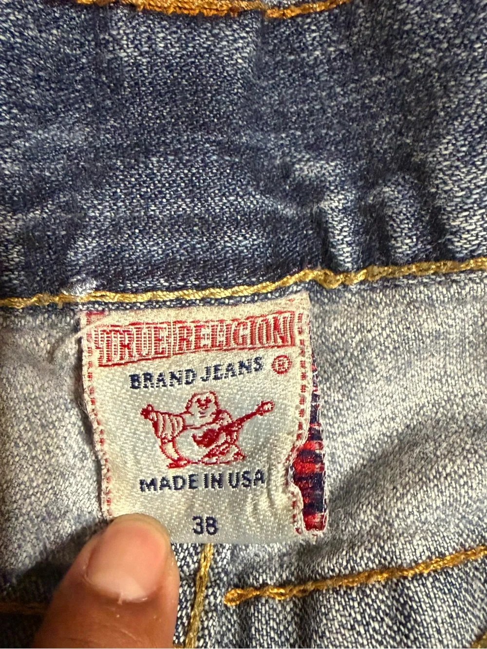 True religion Men's Distressed Blue Jeans - Casual Everyday Denim